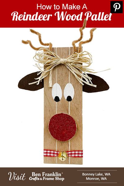 How To Make A Reindeer Wood Pallet Ben Franklin Crafts And Frame Shop