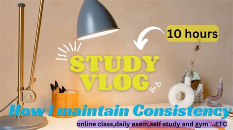 Hour Study Vlog How I Manage Online Classes Daily Exam Gym And Self