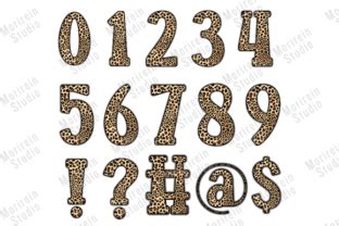 Leopard Doodle Alphabets And Numbers Png Graphic By Mori Rein