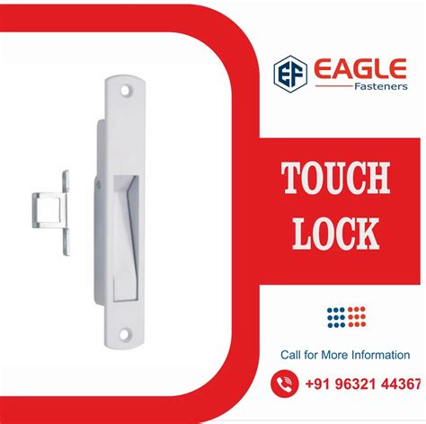 Eagle Fasteners Zinc Alloy Sliding Window Touch Lock For Upvc Door And