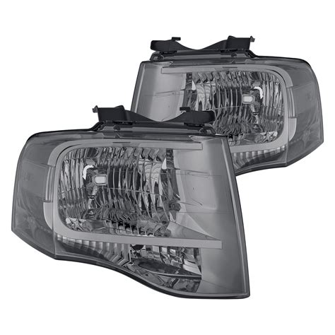 Lumen Ford Expedition 2007 Chrome Smoke Factory Style Headlights