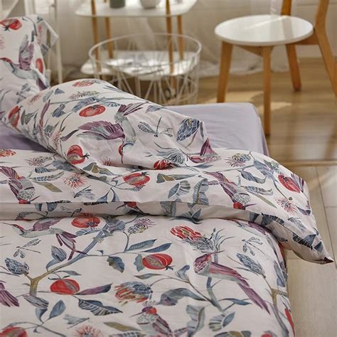 Pomegranate Duvet Cover Bird Pattern Duvet Cover High Grade Etsy