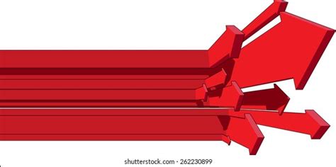 Many Rising Arrows Business Diagram Stock Illustration 262230899