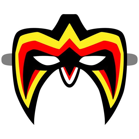 Ultimate Warrior Mask Template | Free Printable Papercraft Templates