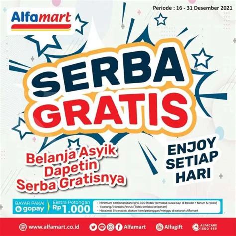 Promo Alfamart Serba Gratis Nikmati Kesempatan Beli 1 Gratis 1 Sampai