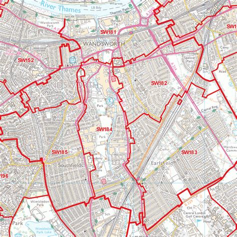 SW Postcode Area Map – Map Logic