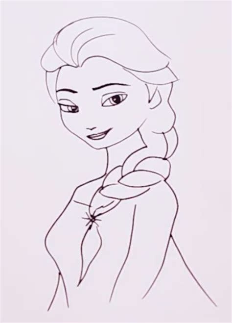 How to draw Elsa - Frozen 2 Movie