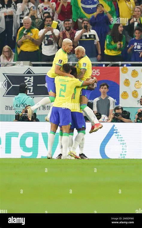 Doha Qatar December Player Of Brazil Vin Cius J Nior Celebrates