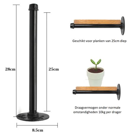 Stalen Buisdrager Met Flens Cm Alle Plankdragers Info