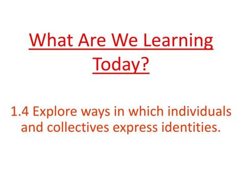 Ppt What Are We Learning Today Powerpoint Presentation Free