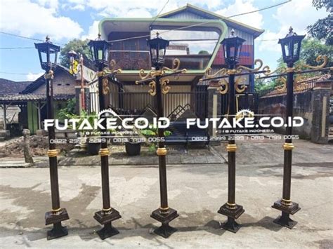 Lampu Tiang Jalan Besi Desain Unik Futake