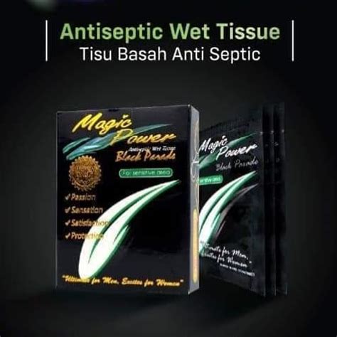 Jual Magic Power Black Parade Antiseptic Wet Tissue Khusus Pria Dewasa