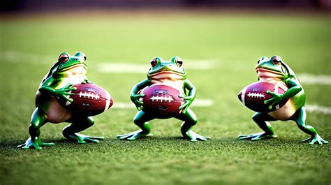 Frogs Playing Football Muse Ai