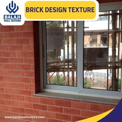 Terracotta Brick Design Wall Texture Packaging Size 25 Kg At Rs 170