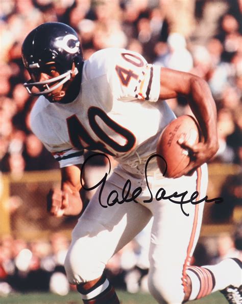 Gale Sayers Signed Bears X Photo Beckett Pristine Auction