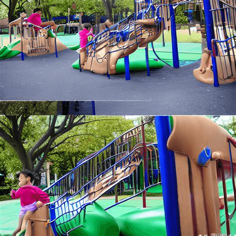 Children Running in the Playground · Creative Fabrica