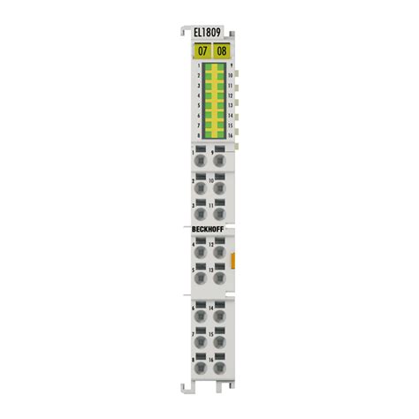 EL1809 EtherCAT Klemme 16 Kanal Digital Eingang 24 V DC 3 Ms