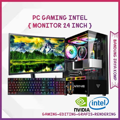 Jual PC GAMING CORE I5 RAM 8 GB MONITOR 24 INCH Shopee Indonesia