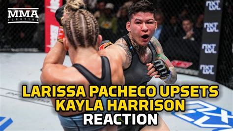 Reaction Larissa Pacheco Upsets Kayla Harrison In Pfl World