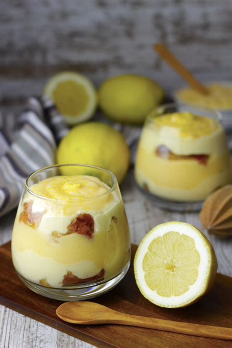 Tiramis De Lim N En Vasitos Con Crema De Lim N O Lemon Curd Sin