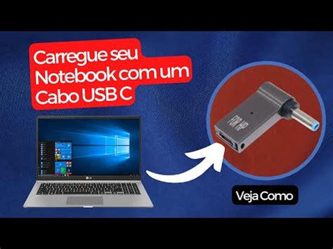 Carregue Seu Notebook Um Cabo Usb Youtube