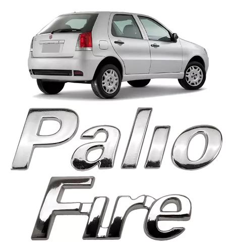 Emblema Letreiro Porta Malas Palio Fire Cromado Parcelamento Sem Juros