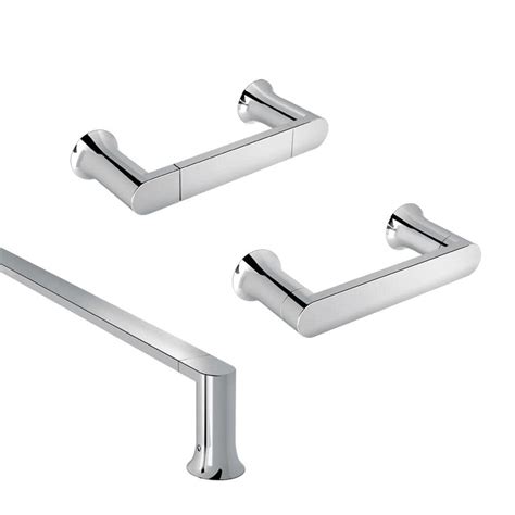 Moen Genta Lx Piece Bath Hardware Set With In Towel Bar Hand