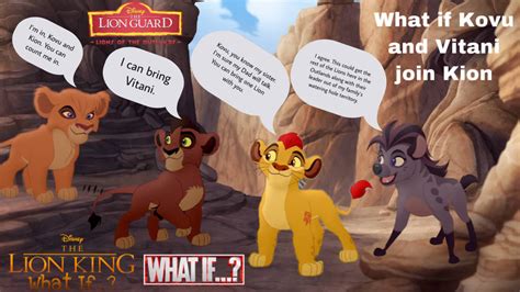 What if Kovu and Vitani join Kion by MasterofLaughter on DeviantArt