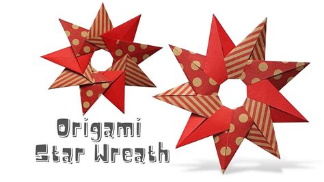 Origami Wreath Tutorial For Christmas Youtube