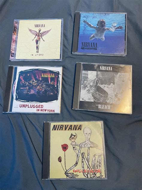 All Of The Nirvana Cds I Have In My Collection Hoping To Get Even More