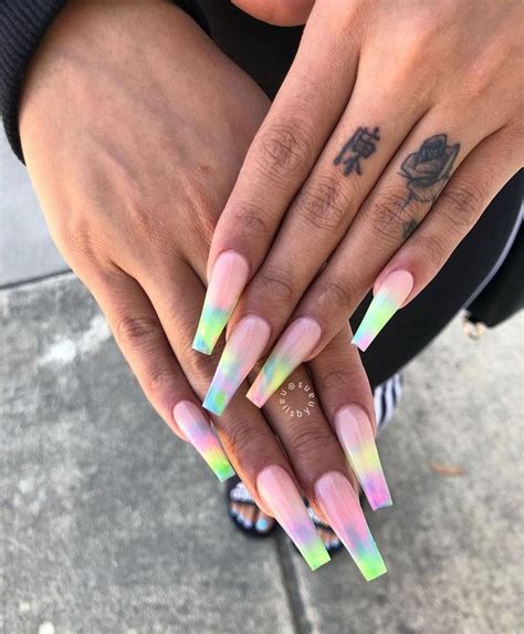 ℕ𝕒𝕚𝕝 𝕒𝕔𝕔 On Instagram “💗💚 Follow Jawnnails For More Nail Posts