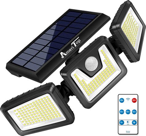 Ameritop Solar Lights Outdoor Pack High Brightness Led Cordless