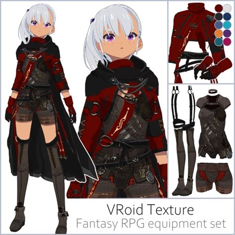 【 Vroid】ファンタジーrpg装備セット【女性用】【正式版対応済】vroid Texture ワンダホの店（wonderfulp