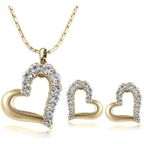 Wholesale Brand New 24k 18k Yellow Gold Heart Pendant Necklaces Jewelry Hot Sale Fashion