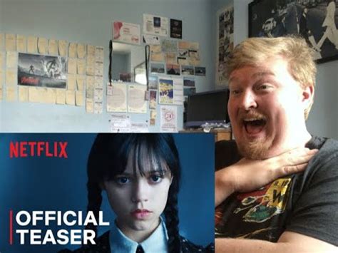 Wednesday Addams Official Teaser Trailer Reaction YouTube