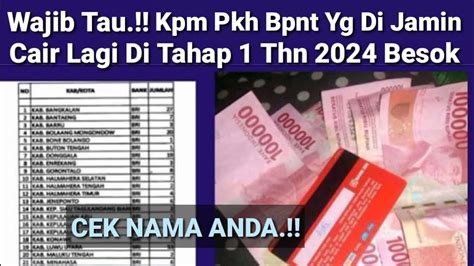 Kabar Terbaru Hari Ini Penerima Pkh Bpnt Yg Di Jamin Cair Tahap Thn