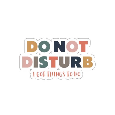 Do Not Disturb Stickers Etsy