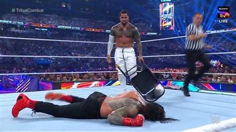 Roman Reigns Vs Jey Uso WWE SummerSlam Match Full Video Roman Reigns