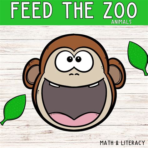 Feed the Zoo Animals Zoo Theme Feed the Animals Literacy Center Math