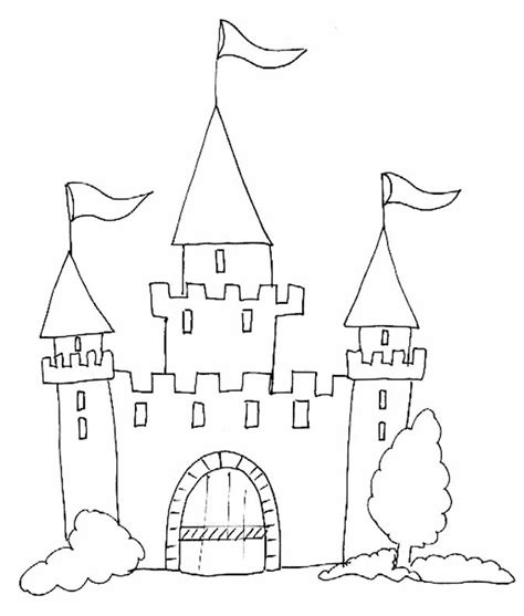 coloriage d un chateau fort du moyen âge 4 Tête à modeler