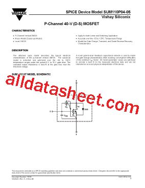 Sum P Datasheet Pdf Vishay Siliconix