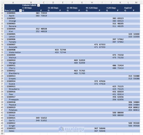 How To Make Inventory Aging Report In Excel Step By Step Guidelines