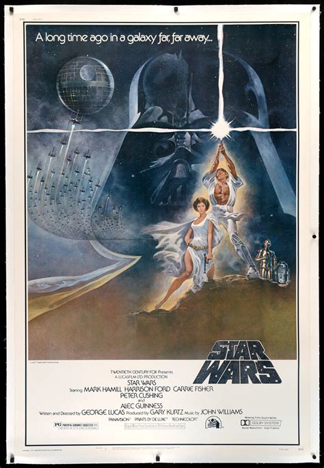 Star Wars 1977 Póster Original De La Película Cuarenta Por Sesenta