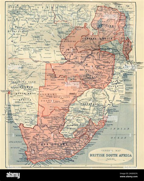 South africa 1900 map hi-res stock photography and images - Alamy