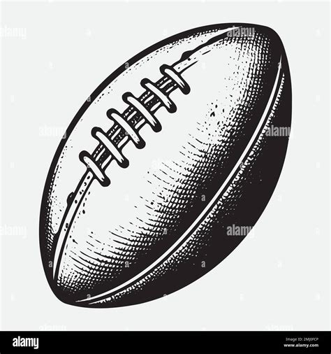 Hand drawn American football ball sketch Stock Vector Image & Art - Alamy