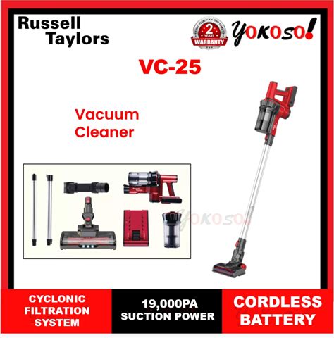 Russell Taylors Vc 25 Vacuum Cleaner 130w 2200mah Removable Battery