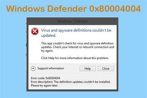 How Can You Fix Windows Defender Error Code X Windows