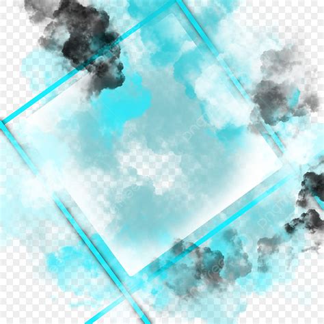 Smoke Frames Png Image Square Frame And Softblue Smoke Blue Smoke