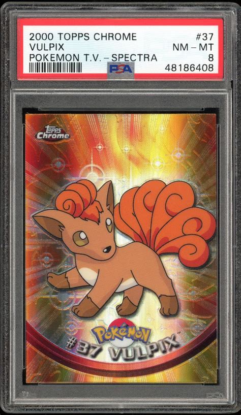 Pokemon Topps Chrome Spectra Vulpix 37 Psa 8 Da Card World