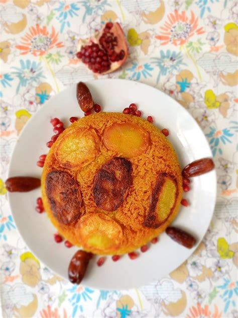 Tahdig De Riz Au Safran Et Pommes De Terre Croustillant Et Parfum Cclj